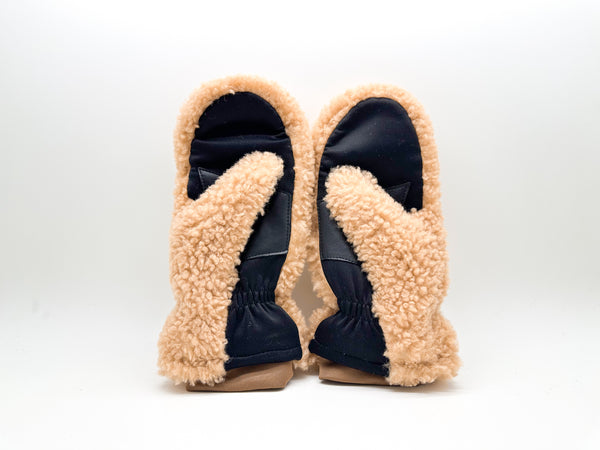 Nat 2 Thies Thies 1856 ® Sheepskin Gloves / Mittens Beige