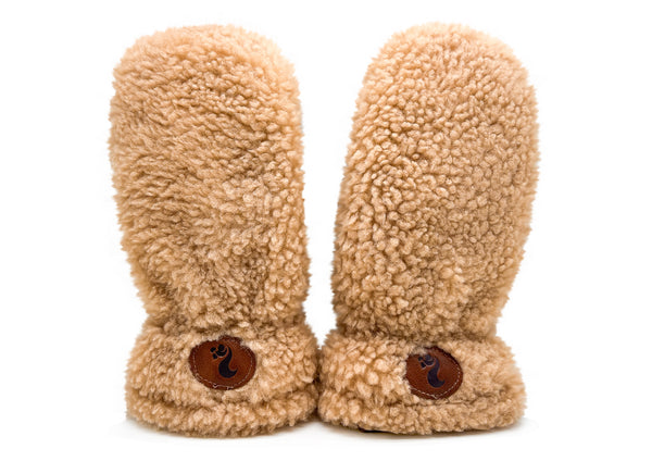 nat 2 thies thies 1856 ® Sheepskin Gloves / Mittens beige