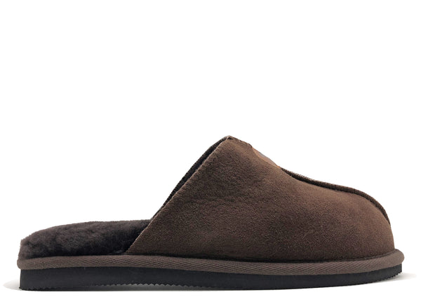 nat 2 thies thies 1856 ® Sheepskin Grumpy Dad Slipper dark brown