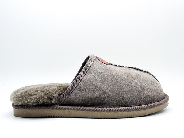 Nat 2 Thies Thies 1856 ® Sheepskin Grumpy Dad Slipper Elephant Grey