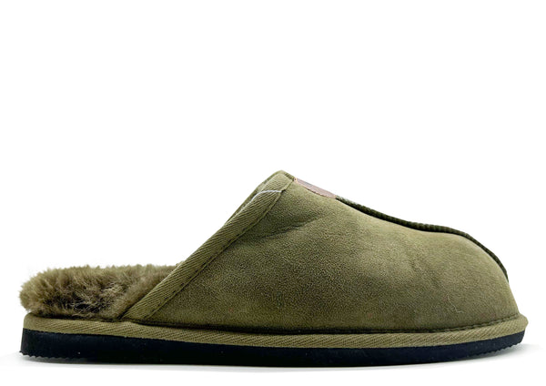 nat 2 thies thies 1856 ® Sheepskin Grumpy Dad Slipper olive