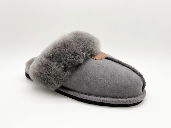 Nat 2 Thies Thies 1856 ® Sheepskin Slipper Dark Grey