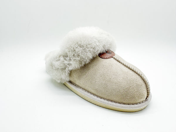 Nat 2 Thies Thies 1856 ® Sheepskin Slipper Grey Cream
