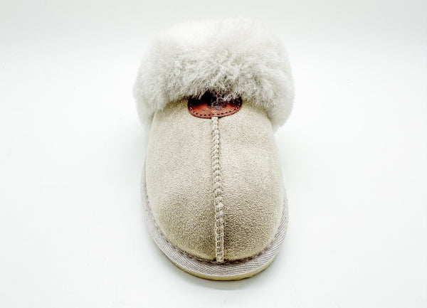 Nat 2 Thies Thies 1856 ® Sheepskin Slipper Grey Cream