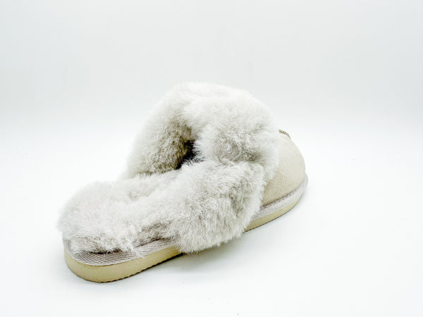 Nat 2 Thies Thies 1856 ® Sheepskin Slipper Grey Cream