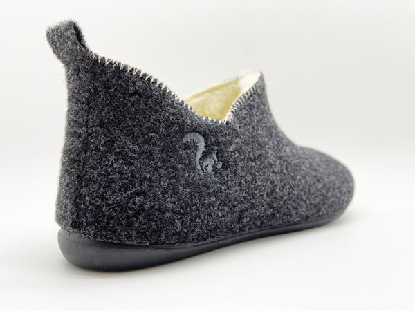 Nat 2 Thies Thies 1856 ® Slipper Boots Anthracite With Eco Wool