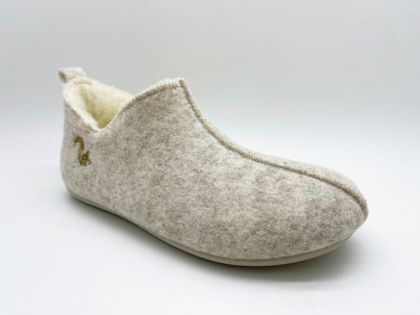 Nat 2 Thies Thies 1856 ® Slipper Boots Beige With Eco Wool