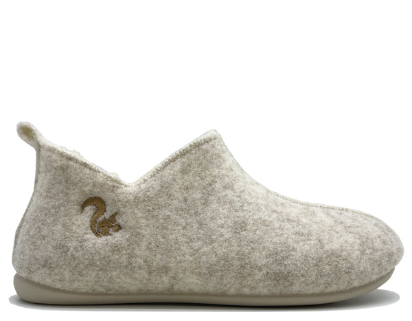 nat 2 thies thies 1856 ® Slipper Boots beige with Eco Wool