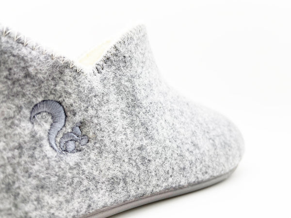 Nat 2 Thies Thies 1856 ® Slipper Boots Light Grey With Eco Wool