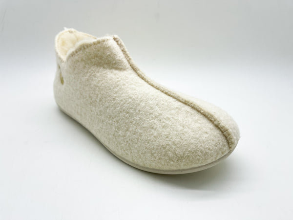 Nat 2 Thies Thies 1856 ® Slipper Boots Off White With Eco Wool