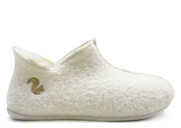 nat 2 thies thies 1856 ® Slipper Boots off white with Eco Wool