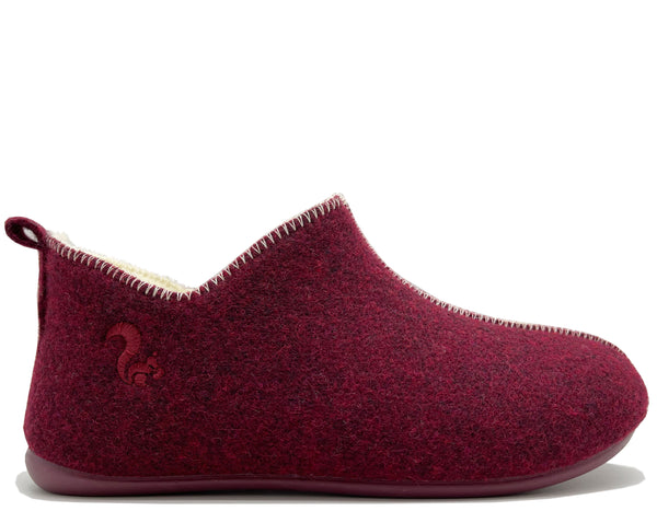nat 2 thies thies 1856 ® Slipper Boots wine with Eco Wool