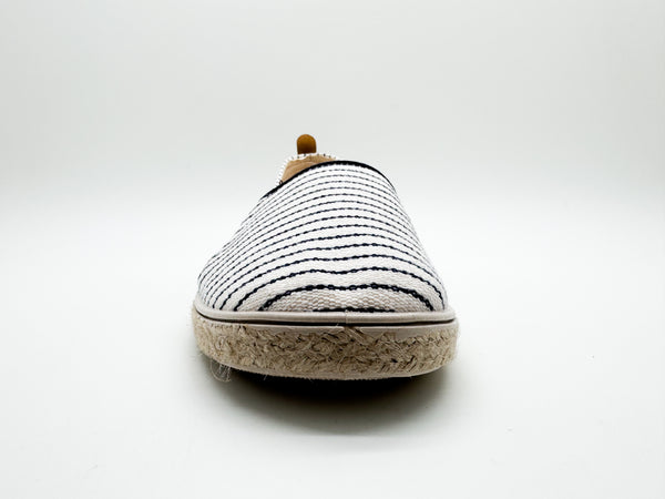 Nat 2 Thies Thies ® Mallorca Organic Cotton Espadrille Vegan Navy Stripe