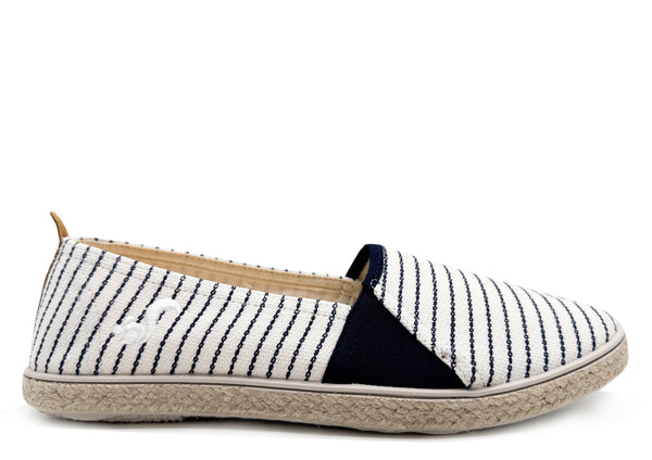nat 2 thies thies ® Mallorca Organic Cotton Espadrille vegan navy stripe