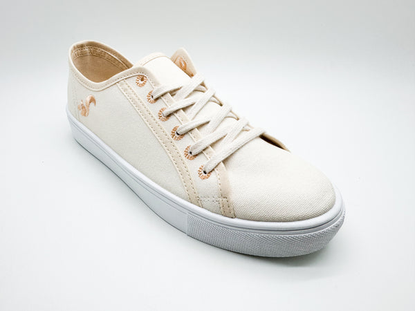 Nat 2 Thies Thies ® Natural Dye Plain Sneaker Vegan Eggshell