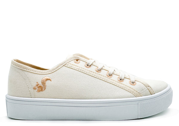 nat 2 thies thies ® Natural Dye Plain Sneaker vegan eggshell