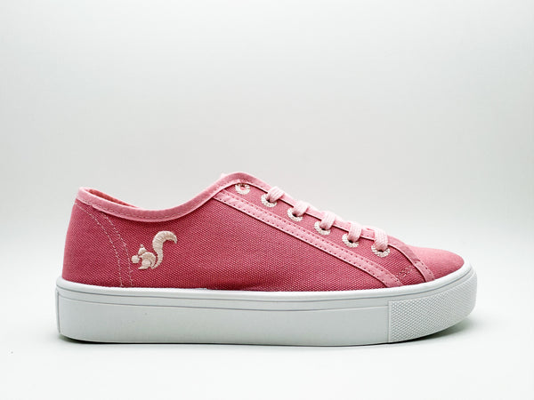 Nat 2 Thies Thies ® Natural Dye Plain Sneaker Vegan Raspberry