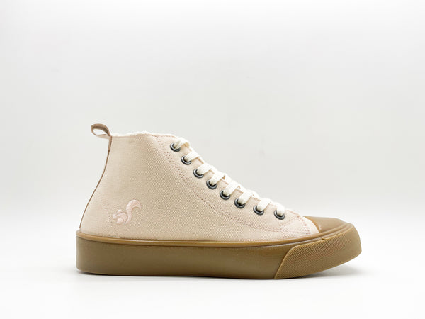 Nat 2 Thies Thies ® Organic Cotton Hi Sneaker Vegan Light Peach