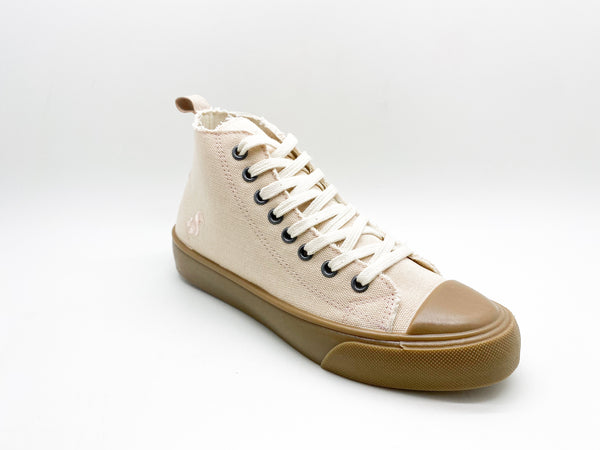 Nat 2 Thies Thies ® Organic Cotton Hi Sneaker Vegan Light Peach