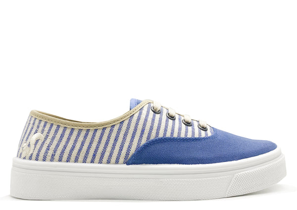 nat 2 thies thies ® Organic Cotton Stripe Plim Sneaker indigo