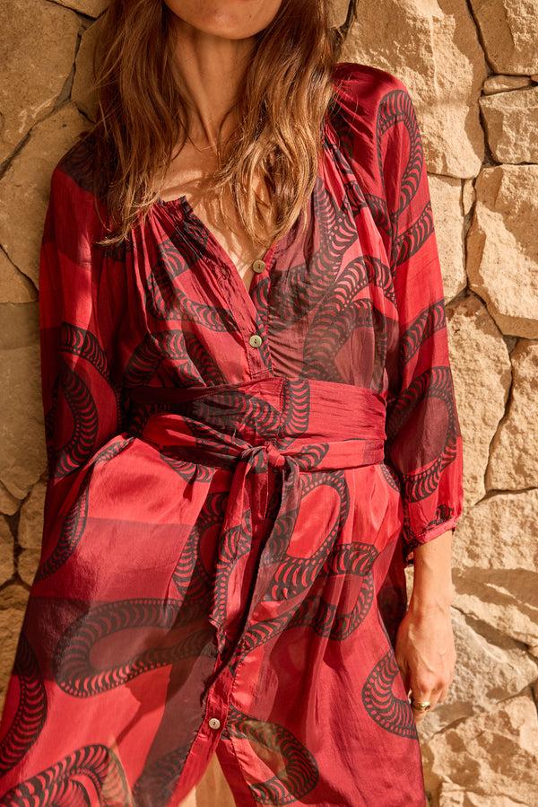 Natalie Martin ALEX SHORT DRESS WITH SASH