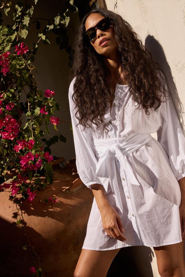 Natalie Martin ALEX SHORT DRESS WITH SASH