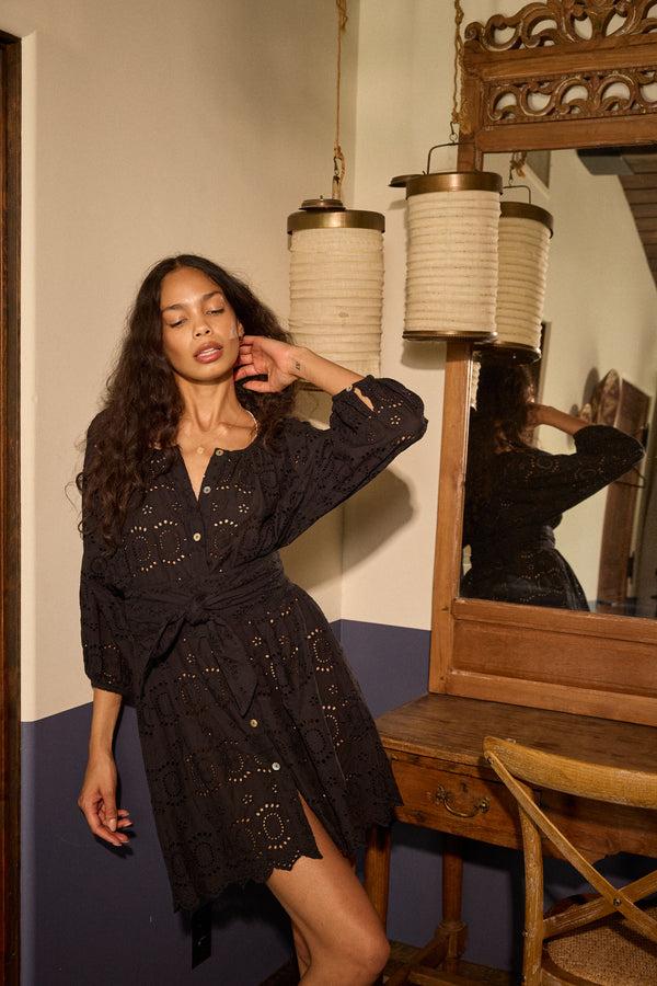 natalie martin ALEX SHORT DRESS WITH SASH