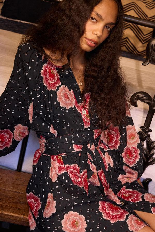 Natalie Martin ALEX SHORT DRESS WITH SASH