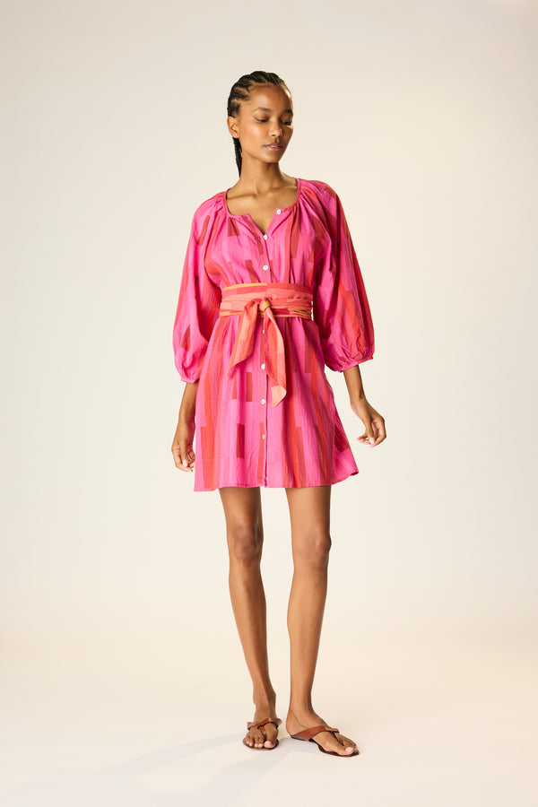 Natalie Martin ALEX SHORT DRESS WITH SASH