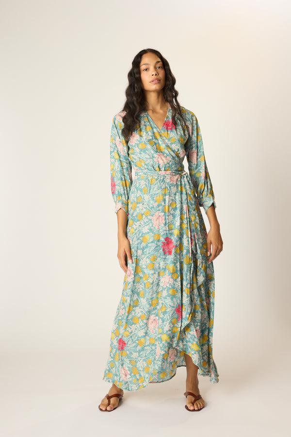 natalie martin KATE LONG SLEEVE MAXI