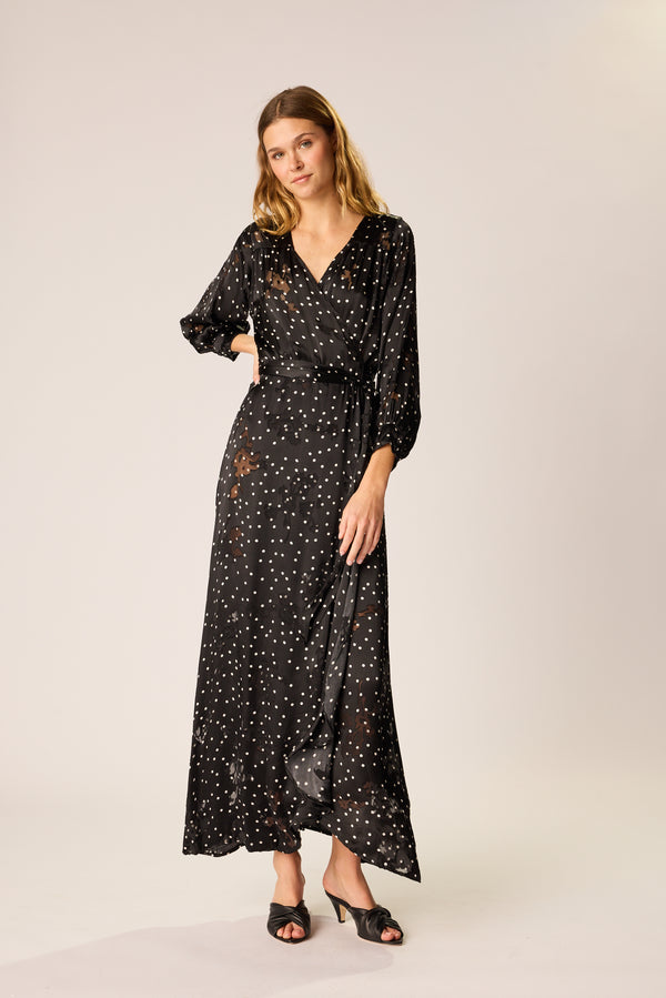 natalie martin KATE LONG SLEEVE MAXI