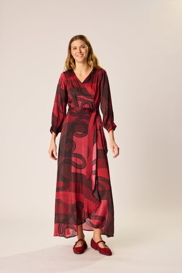 natalie martin KATE LONG SLEEVE MAXI