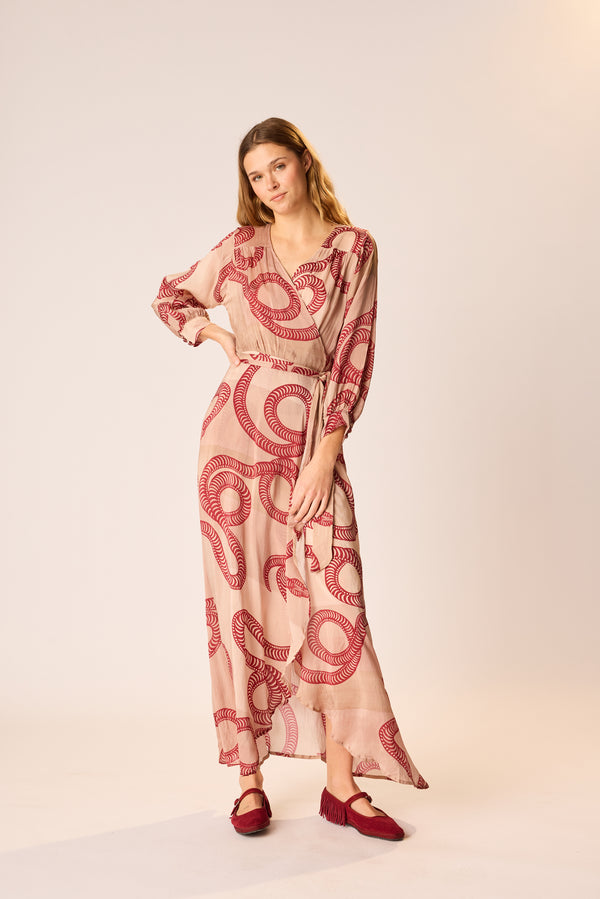 natalie martin KATE LONG SLEEVE MAXI