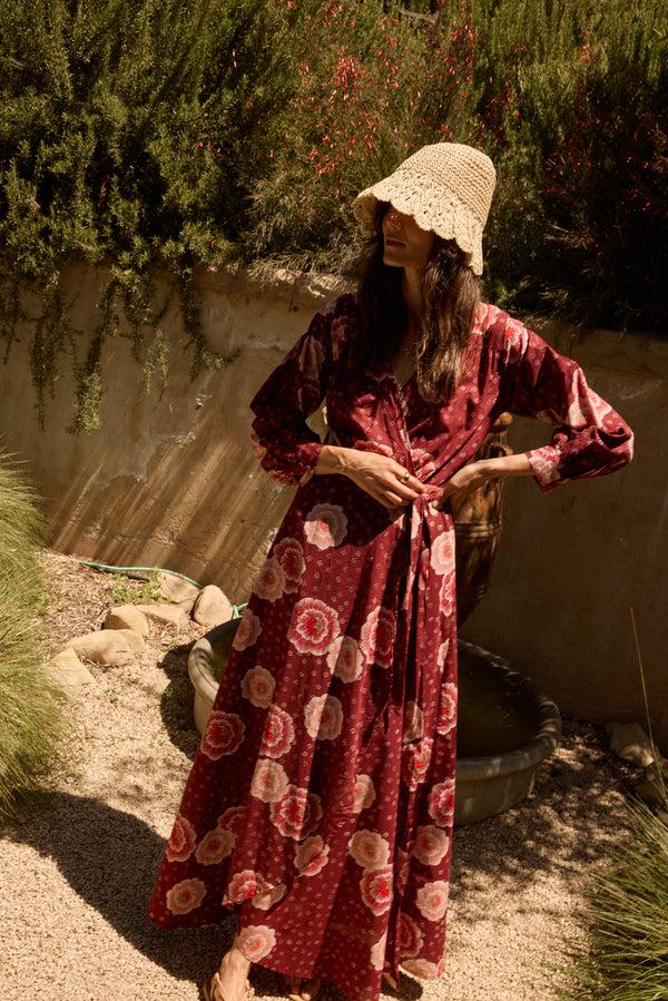 natalie martin KATE LONG SLEEVE MAXI