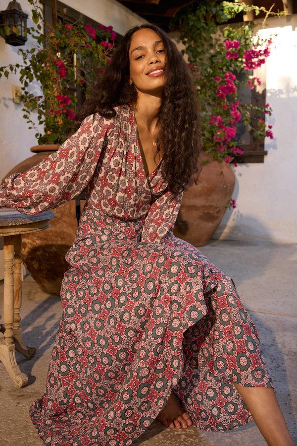 Natalie Martin KATE LONG SLEEVE MAXI