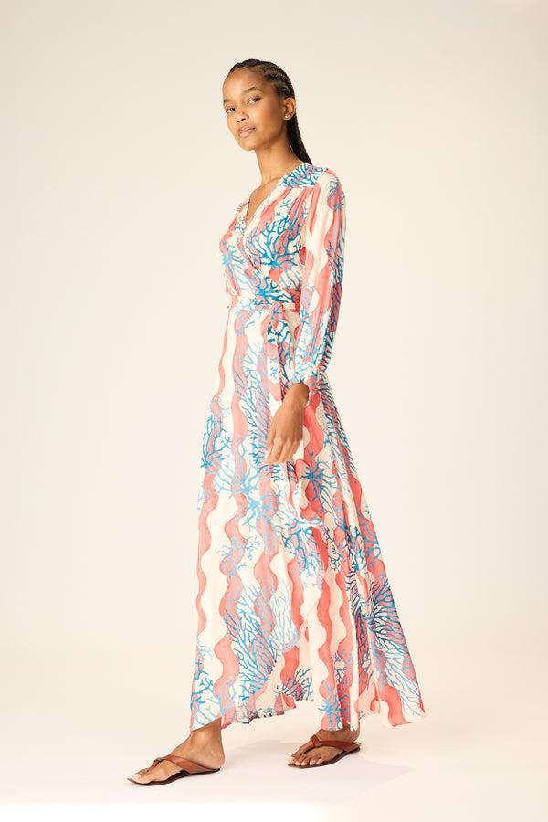 natalie martin KATE LONG SLEEVE MAXI
