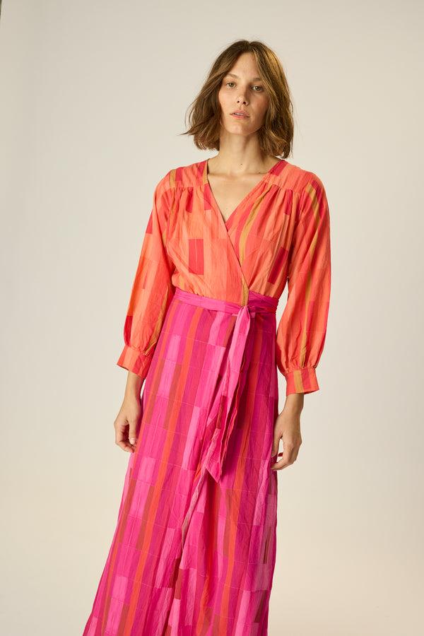 natalie martin KATE LONG SLEEVE MAXI