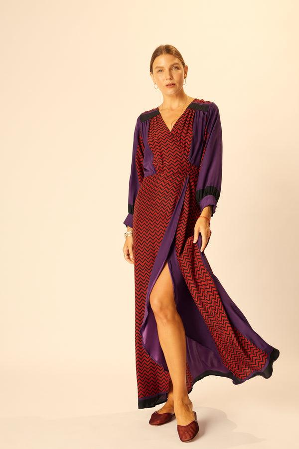 natalie martin KATE LONG SLEEVE MAXI
