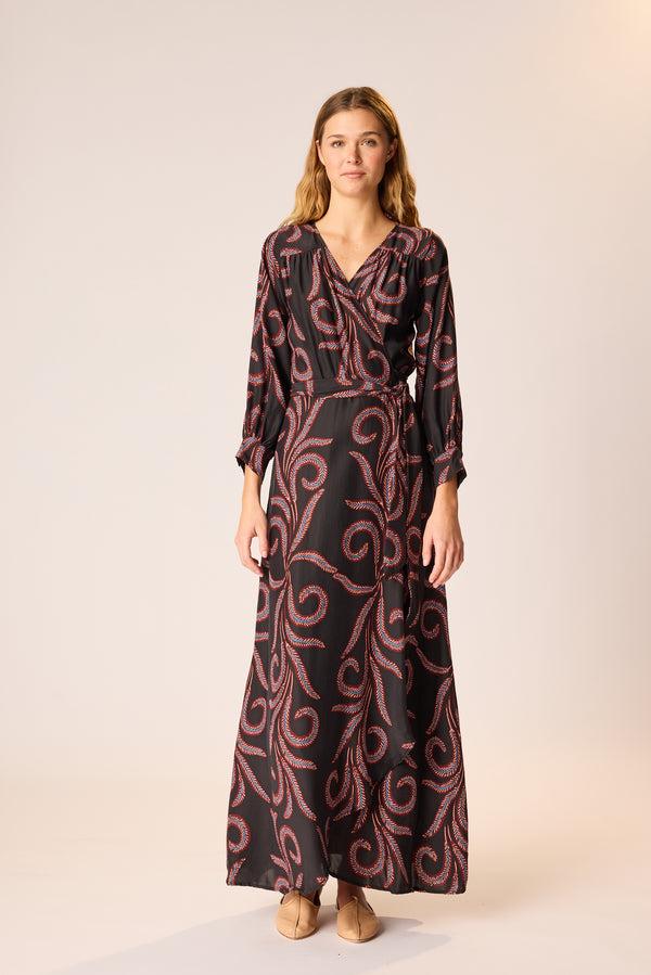 natalie martin KATE LONG SLEEVE MAXI