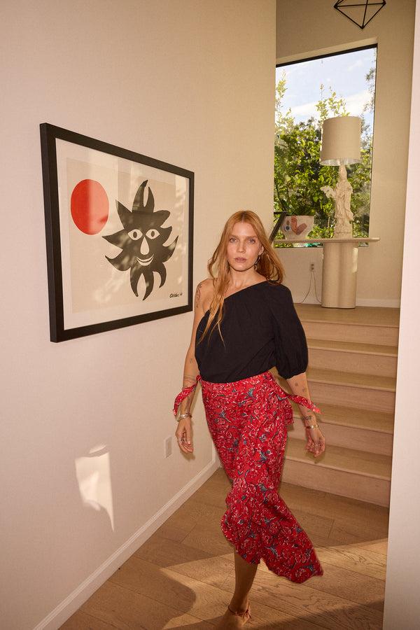 natalie martin LELA WRAP SKIRT