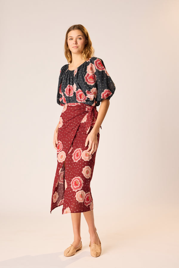 natalie martin MAY WRAP SKIRT