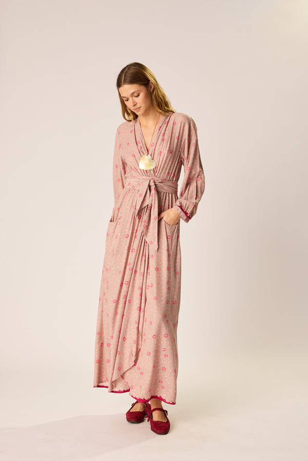 natalie martin NICO L/S MAXI WITH SASH