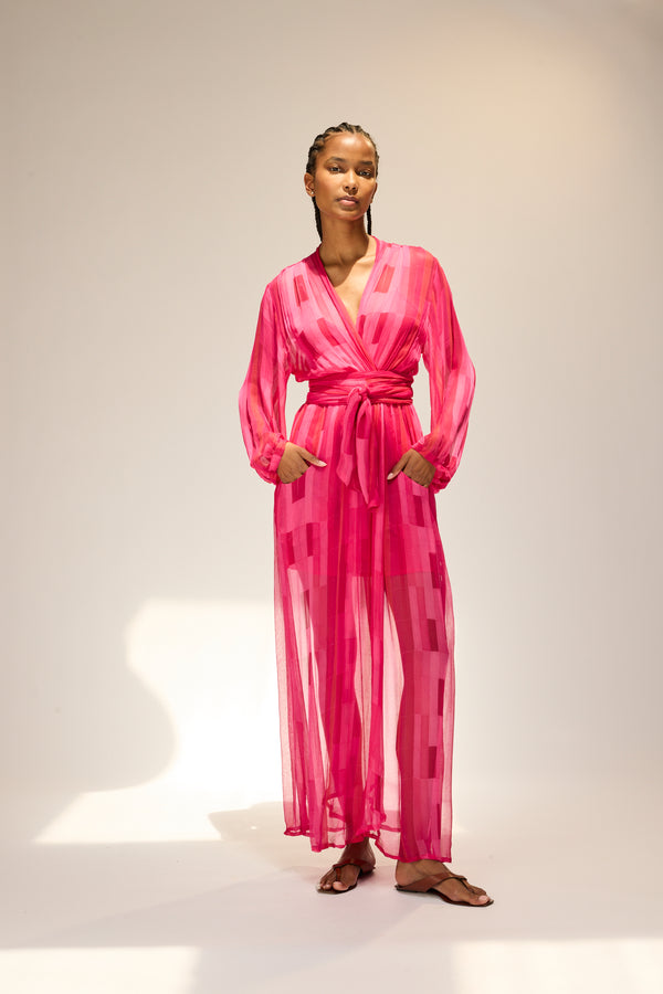 natalie martin NICO L/S MAXI WITH SASH