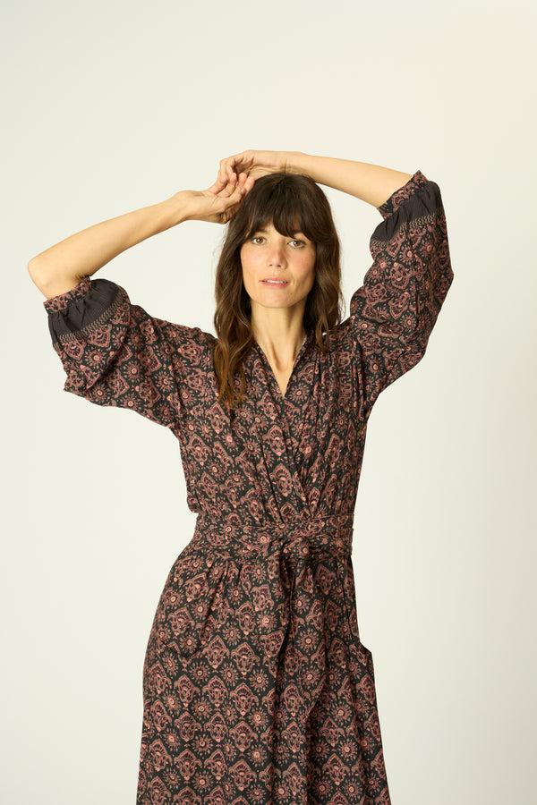 Natalie Martin NICO L/S MAXI WITH SASH