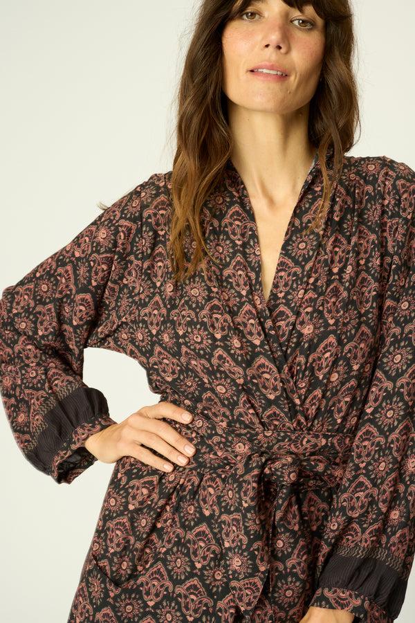 natalie martin NICO L/S MAXI WITH SASH