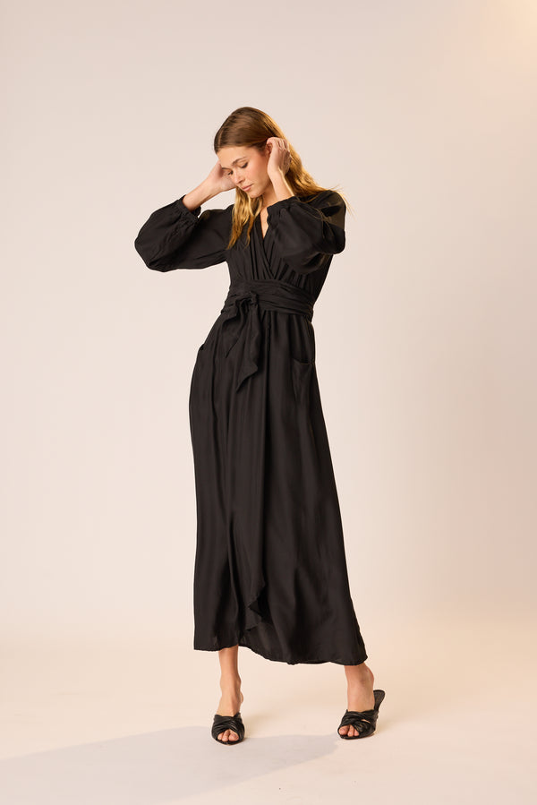 natalie martin NICO L/S MAXI WITH SASH