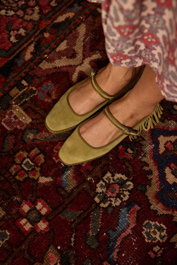 natalie martin TOUJOURS FRINGED MARY JANE