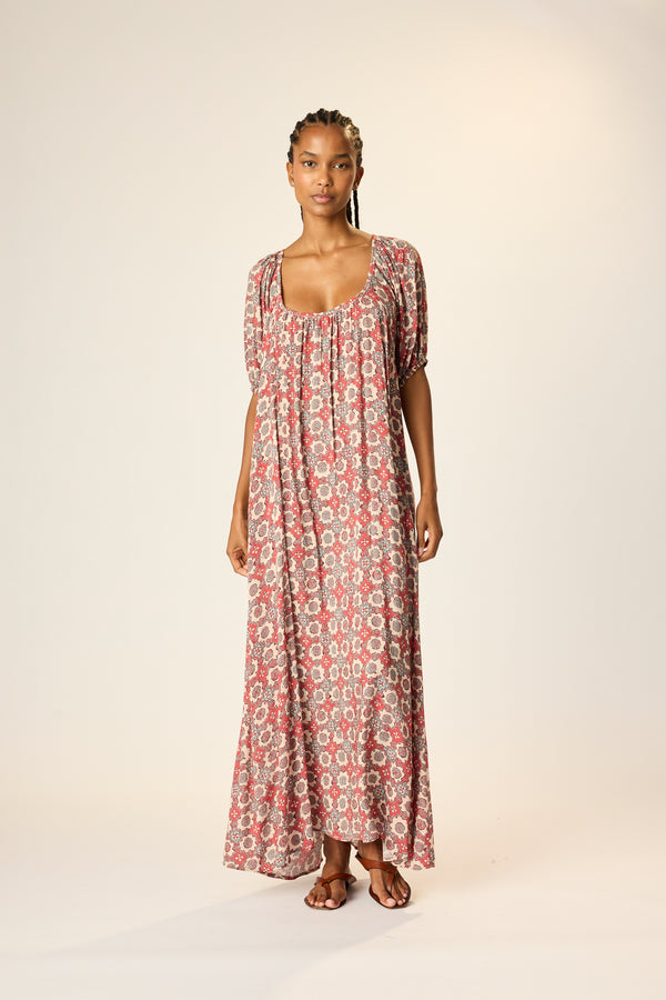 Natalie Martin VIVI DRESS WITH CONTRASTING SASH