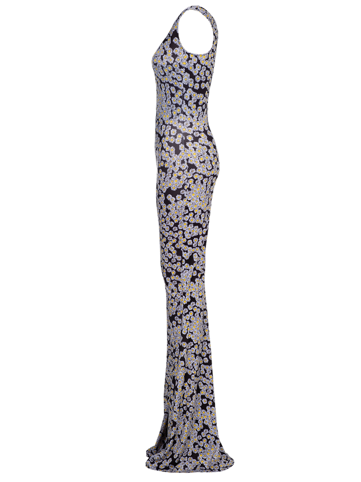 Natasha Zinko Daisy-print Flared-leg Jersey Jumpsuit