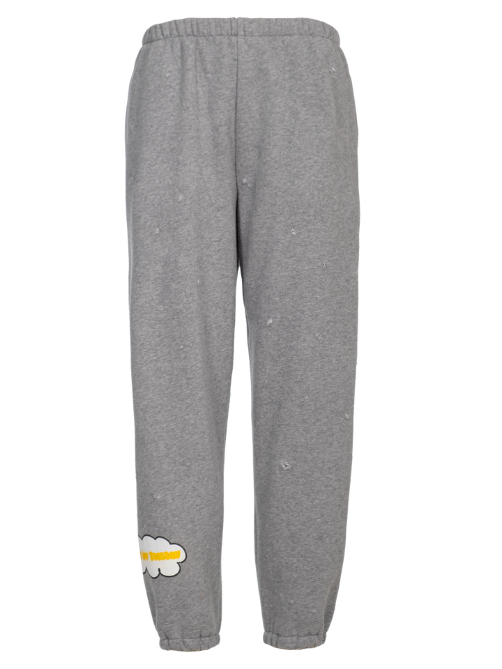 Natasha Zinko Distressed 'F*ck Off Tuesday' Jogging Pants